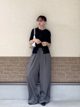 「select MOCA（セレクトモカ）のアイテム（トップス）」を使った、SIZUさん（レディース・156cm）の春コーディネート