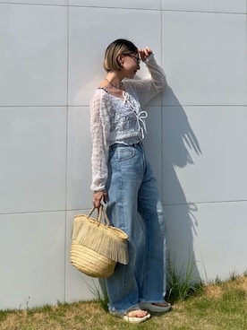 「アイテム（水着/着物・浴衣）」を使った、SIZUさん（レディース・156cm）の夏コーディネート