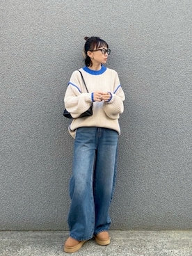 「アイテム（ブーツ）」を使った、SIZUさん（レディース・156cm）の秋コーディネート