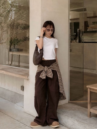 「ANESSA(アネッサ)のアネッサ パーフェクトUV ブラッシュオンパウダー(フェイスパウダー)」を使った、SIZUさん(レディース・156cm)の夏コーディネート