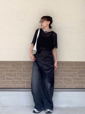 「FUULLY STUDIO（フーリィーステューディオ）のアイテム」を使った、SIZUさん（レディース・156cm）の春コーディネート