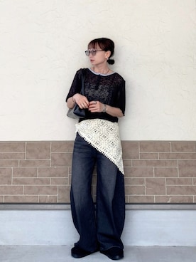 「Dior（ディオール）のアイテム（ハイライト/シェーディング）」を使った、SIZUさん（レディース・156cm）の春コーディネート