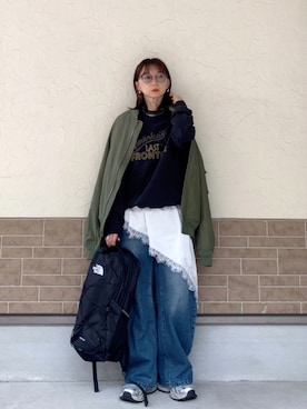 「アイテム（ファンデーション）」を使った、SIZUさん（レディース・156cm）の春コーディネート