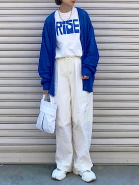 「NIKE（ナイキ）のナイキ アクア リフト ウィメンズシューズ / スニーカーサンダル / W NIKE AQUA RIFT（サンダル）」を使った、SIZUさん（レディース・156cm）の春コーディネート