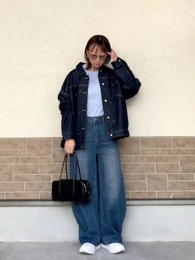 「BONLECILL（ボンルシール）のアイテム」を使った、SIZUさん（レディース・156cm）の春コーディネート