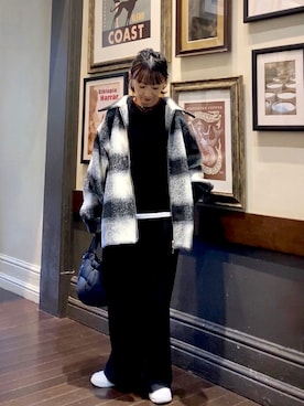 「アイテム（ブルゾン）」を使った、SIZUさん（レディース・156cm）の秋コーディネート