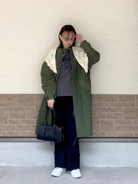 「forksy.（フォルクシー）のアイテム」を使った、SIZUさん（レディース・156cm）の春コーディネート