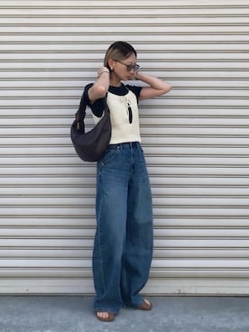 「アイテム（キャミソール）」を使った、SIZUさん（レディース・156cm）の夏コーディネート