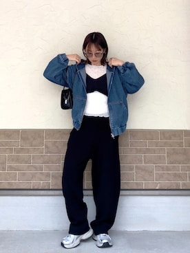 「Re:EDIT（リエディ）のアイテム」を使った、SIZUさん（レディース・156cm）の春コーディネート