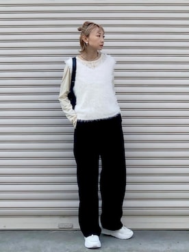 「apres jour mignon（アプレジュールミニョン）のアイテム」を使った、SIZUさん（レディース・156cm）の秋コーディネート