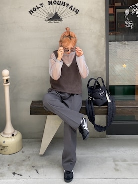 「apres jour mignon（アプレジュールミニョン）のアイテム」を使った、SIZUさん（レディース・156cm）の秋コーディネート