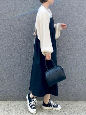 「UNIQLO（ユニクロ）のアイテム（ワンピース/ドレス）」を使った、SIZUさん（レディース・156cm）の春コーディネート