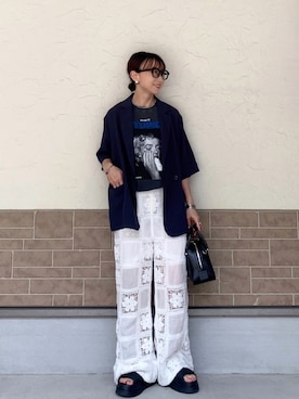 「full/fill.（フルフィル）のアイテム」を使った、SIZUさん（レディース・156cm）の夏コーディネート