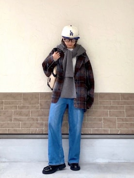 「アイテム（ベースメイク）」を使った、SIZUさん（レディース・156cm）の秋コーディネート