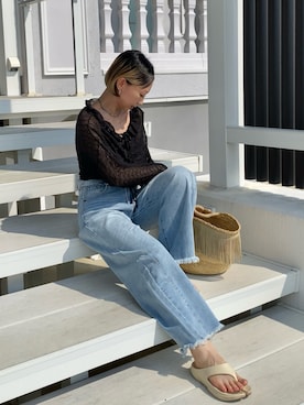 「アイテム（水着/着物・浴衣）」を使った、SIZUさん（レディース・156cm）の夏コーディネート