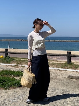 「アイテム（ビューティーグッズ）」を使った、SIZUさん（レディース・156cm）の春コーディネート