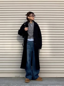 「ORiental TRaffic（オリエンタルトラフィック）のアイテム」を使った、SIZUさん（レディース・156cm）の冬コーディネート