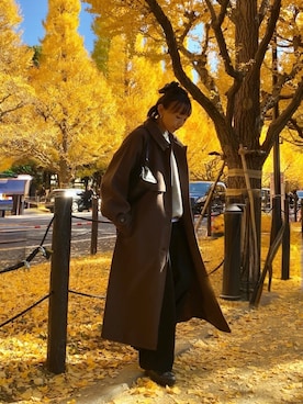 「アイテム（コンタクトレンズ・カラコン）」を使った、SIZUさん（レディース・156cm）の秋コーディネート