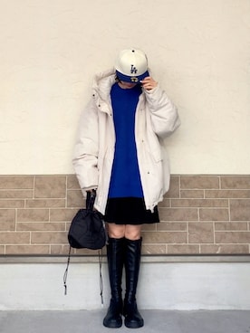 「AS KNOW AS plus（アズノゥアズプラス）のアイテム」を使った、SIZUさん（レディース・156cm）の秋コーディネート