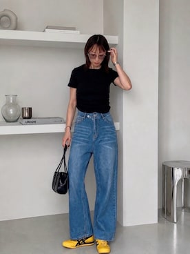 「HANNE（アン）のアイテム」を使った、SIZUさん（レディース・156cm）の秋コーディネート