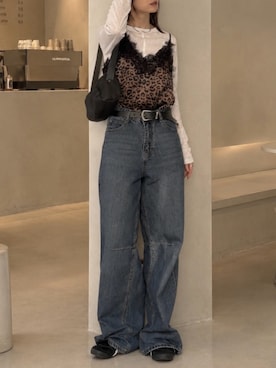 「TIDEWAY（タイドウェイ）のアイテム」を使った、SIZUさん（レディース・156cm）の秋コーディネート