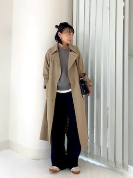 「アイテム（ファンデーション）」を使った、SIZUさん（レディース・156cm）の冬コーディネート