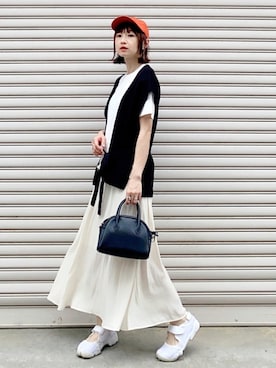 「GRL（グレイル）のアイテム（リング）」を使った、SIZUさん（レディース・156cm）の夏コーディネート