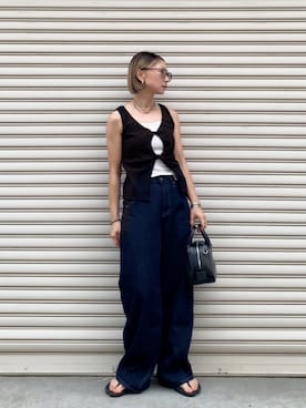 「Ungrid（アングリッド）のアイテム」を使った、SIZUさん（レディース・156cm）の夏コーディネート