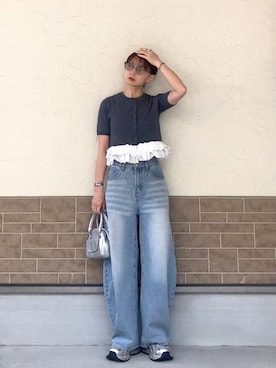 「アイテム（アイブロウ）」を使った、SIZUさん（レディース・156cm）の春コーディネート