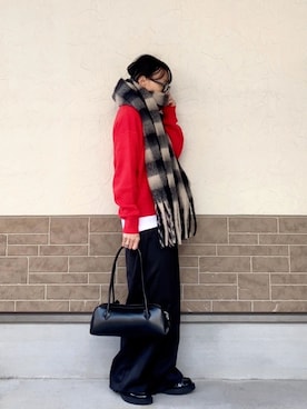 「B'day（ビーデイ）のアイテム」を使った、SIZUさん（レディース・156cm）の冬コーディネート