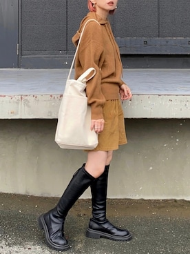 「PHILLY（フィリー）のアイテム（パンツ）」を使った、SIZUさん（レディース・156cm）の秋コーディネート