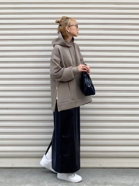 「FREAK'S STORE（フリークスストア）のアイテム（ボストンバッグ）」を使った、SIZUさん（レディース・156cm）の秋コーディネート