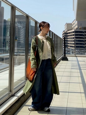 「アイテム（ファンデーション）」を使った、SIZUさん（レディース・156cm）の春コーディネート