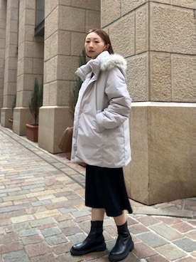 「UNIQLO（ユニクロ）のアイテム（ワンピース/ドレス）」を使った、SIZUさん（レディース・156cm）の秋コーディネート