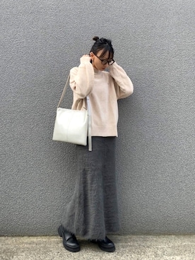 「アイテム（メガネ）」を使った、SIZUさん（レディース・156cm）の秋コーディネート