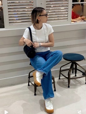 「アイテム（レッグウェア）」を使った、SIZUさん（レディース・156cm）の夏コーディネート