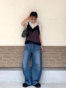 「feepur（フェピュール）のアイテム」を使った、SIZUさん（レディース・156cm）の夏コーディネート