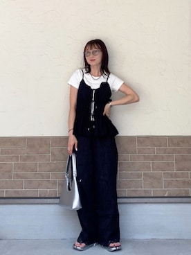 「PAES（ペイズ）のアイテム」を使った、SIZUさん（レディース・156cm）の夏コーディネート