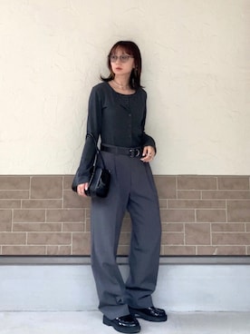 「HANNE（アン）のアイテム」を使った、SIZUさん（レディース・156cm）の春コーディネート