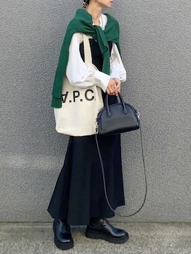 「CIENA（シエナ）のアイテム（トップス）」を使った、SIZUさん（レディース・156cm）の冬コーディネート