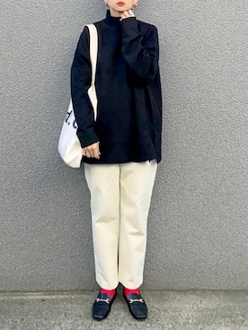 「reca（レカ）のアイテム（トップス）」を使った、SIZUさん（レディース・156cm）の冬コーディネート