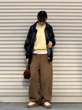 「アイテム（コンシーラー）」を使った、SIZUさん（レディース・156cm）の冬コーディネート