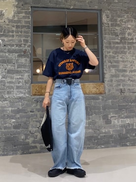 「アイテム（洗顔料）」を使った、SIZUさん（レディース・156cm）の夏コーディネート