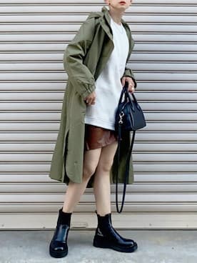 「aunt lily（アントリリー）のアイテム」を使った、SIZUさん（レディース・156cm）の秋コーディネート