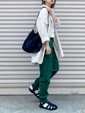 「FORK&SPOON（フォークアンドスプーン）のアイテム（ジャケット/アウター）」を使った、SIZUさん（レディース・156cm）の春コーディネート