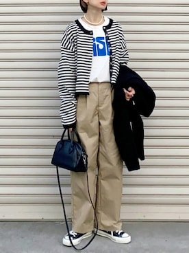 「GRL（グレイル）のアイテム（テーラードジャケット）」を使った、SIZUさん（レディース・156cm）の冬コーディネート