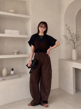 「アイテム（フェイスパウダー）」を使った、SIZUさん（レディース・156cm）の夏コーディネート