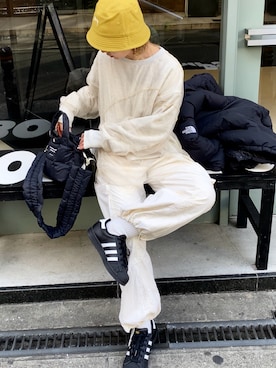 「STUSSY（ステューシー）のアイテム」を使った、SIZUさん（レディース・156cm）の春コーディネート