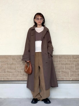 「Re:EDIT（リエディ）のアイテム」を使った、SIZUさん（レディース・156cm）の冬コーディネート