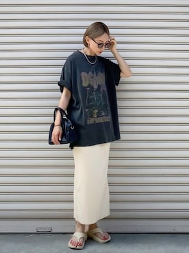 「Confirm（コンファーム）のアイテム」を使った、SIZUさん（レディース・156cm）の夏コーディネート